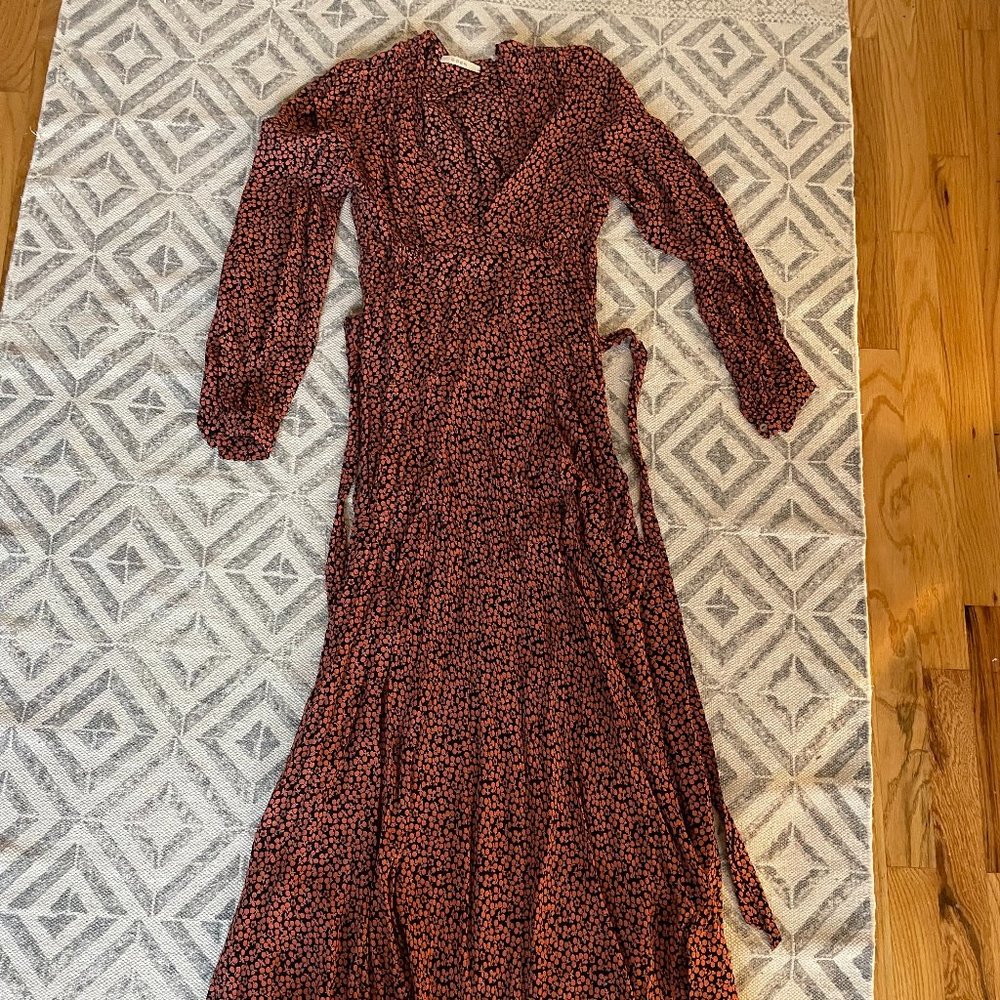 Doen Red long sleeve dress